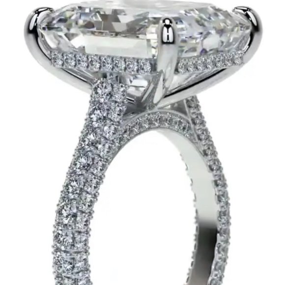 NEW ENGAGEMENT DIAMOND S925 STERLING SILVER RING - Picture 2 of 7